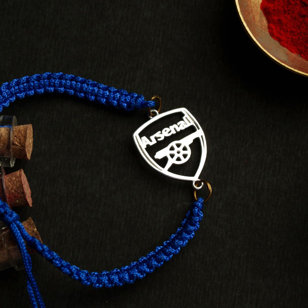 Arsenal FC Silver Rakhi