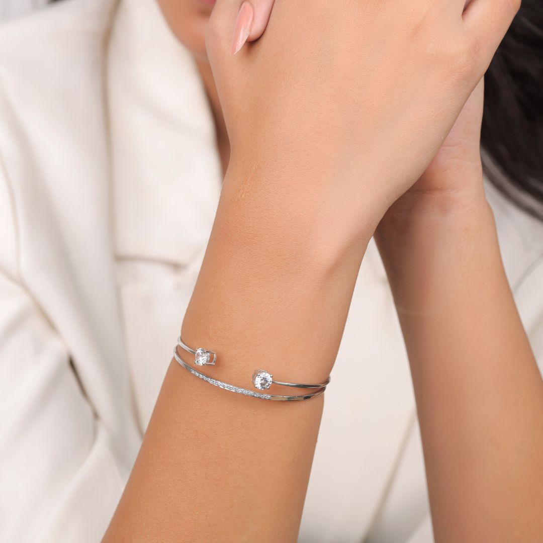 lightweight 925 silver bracelet women daily wear India