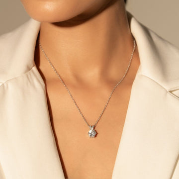 Seraphine Solitaire Pendant With Chain