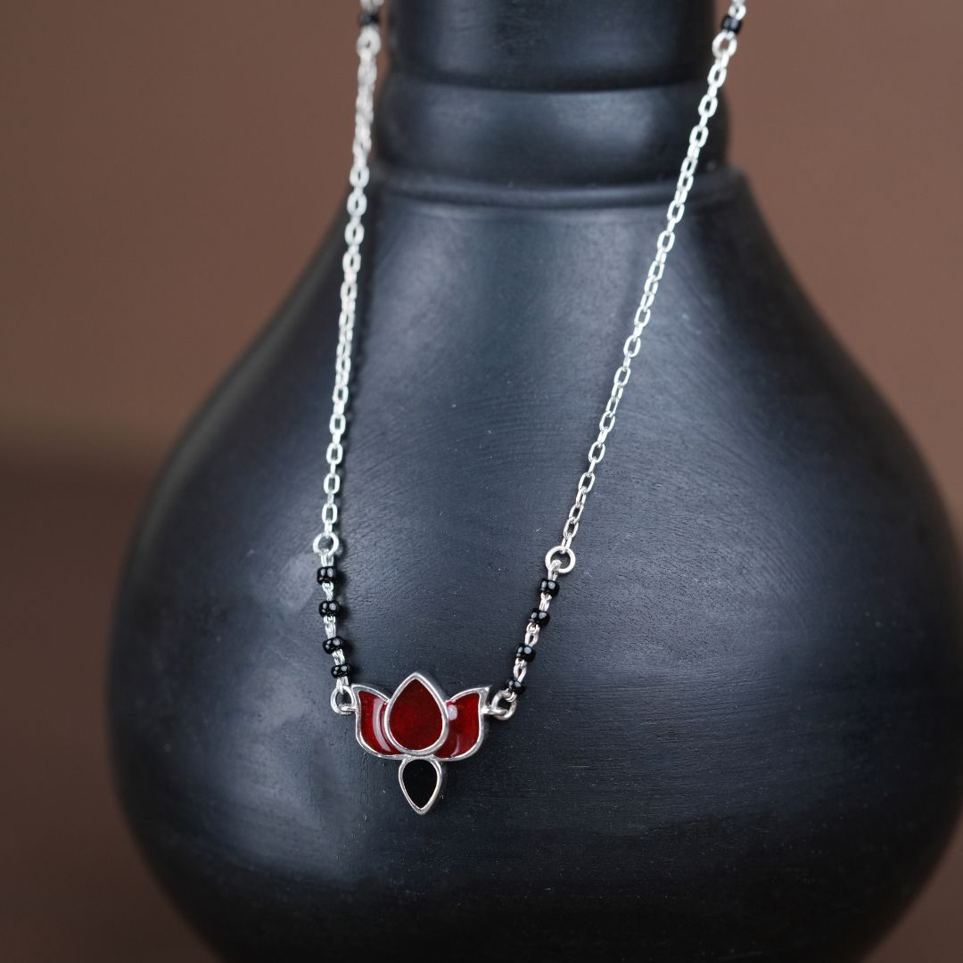 Zyra Crimson Lotus Mangalsutra