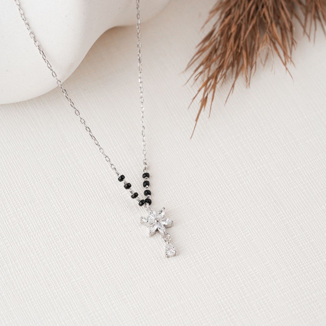 handcrafted 925 silver pendant mangalsutra online India