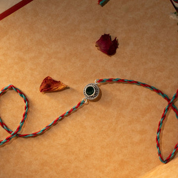 Emerald Silver Rakhi