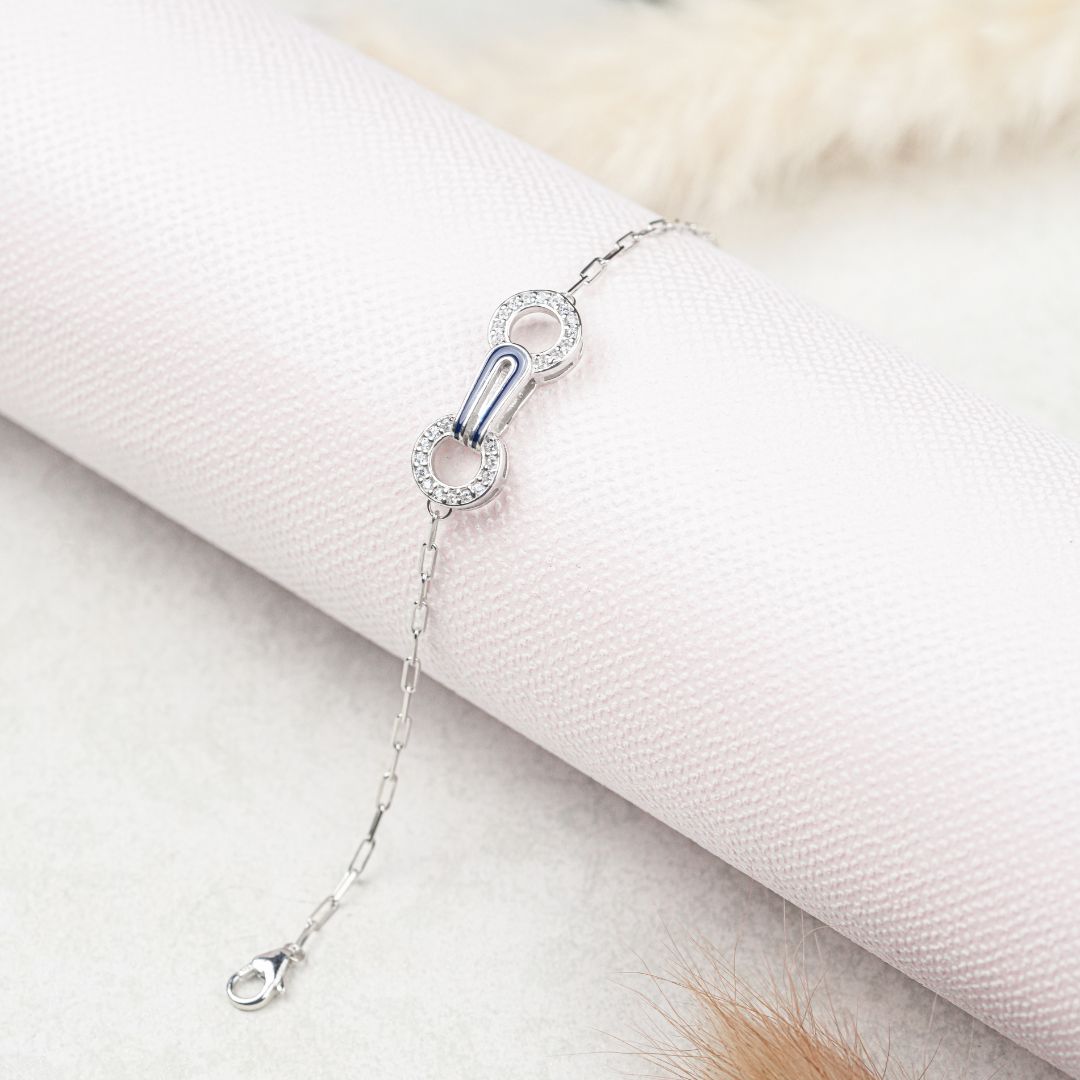handcrafted 925 silver bracelet India at best price