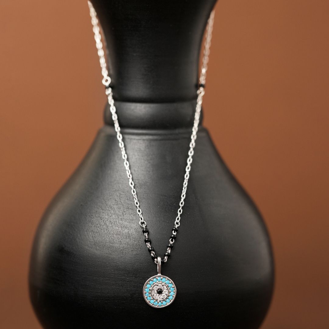 modern 925 sterling silver pendant mangalsutra for women online India