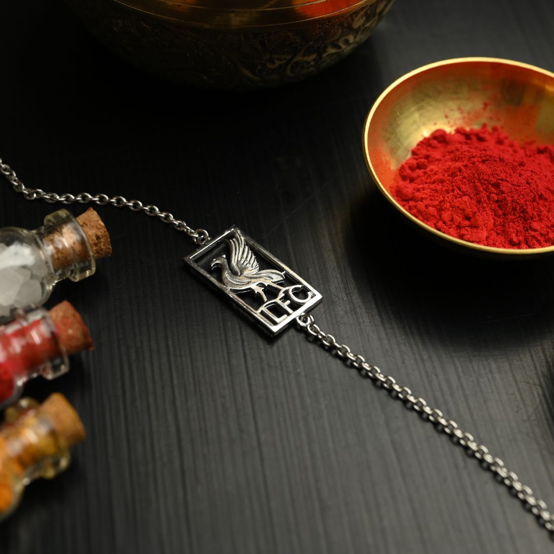 Liverpool FC Silver Bracelet Rakhi