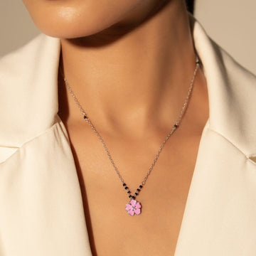 Pink Blossom Mangalsutra