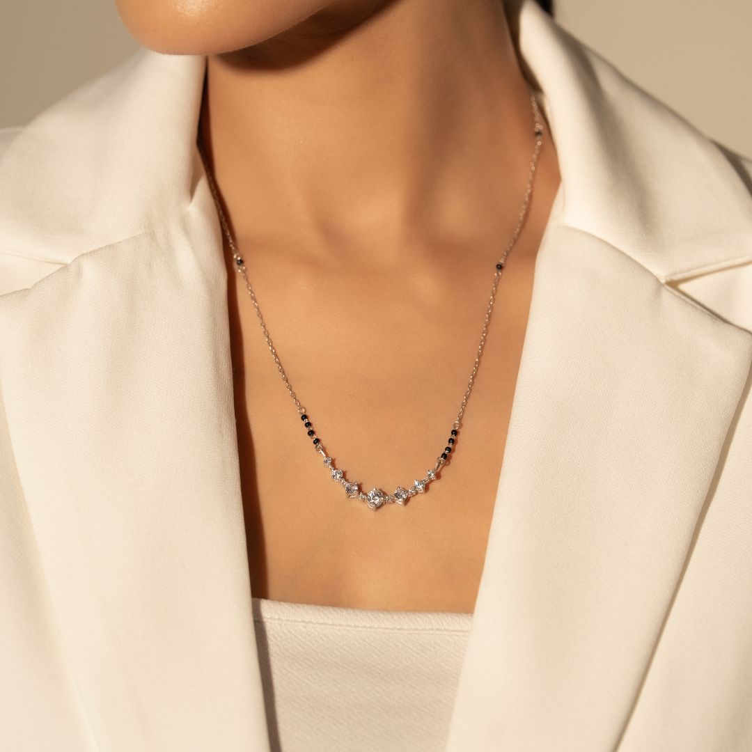 Crystal Curve Mangalsutra