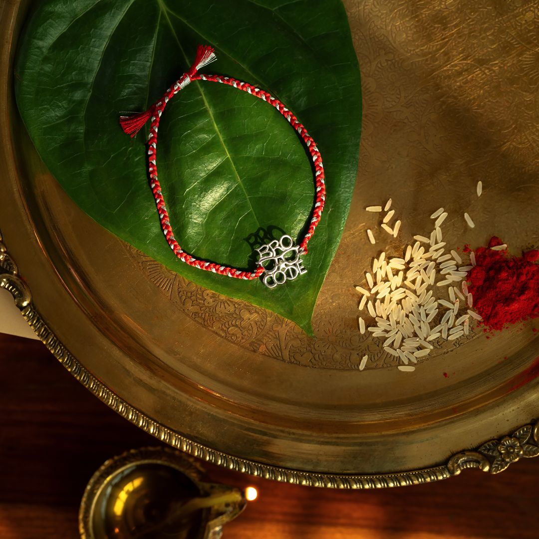 Bro Code Silver Rakhi