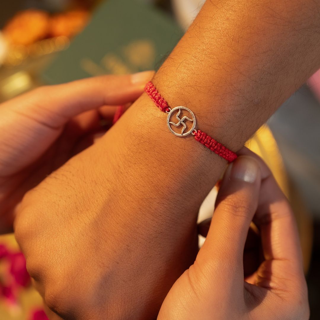Sacred Swastik Thread Rakhi