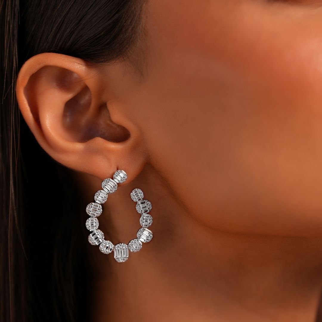 Velora Textured Arc Studs
