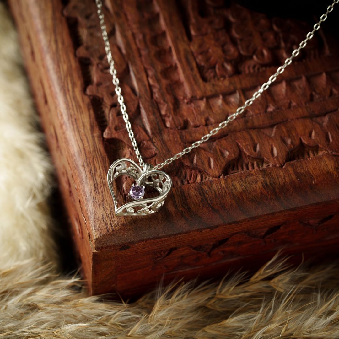 Solenne Heart Pendant With Chain