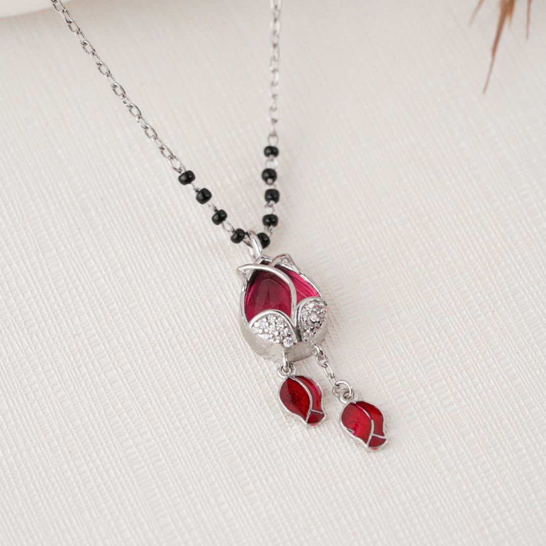 modern 925 sterling silver pendant mangalsutra for women online India
