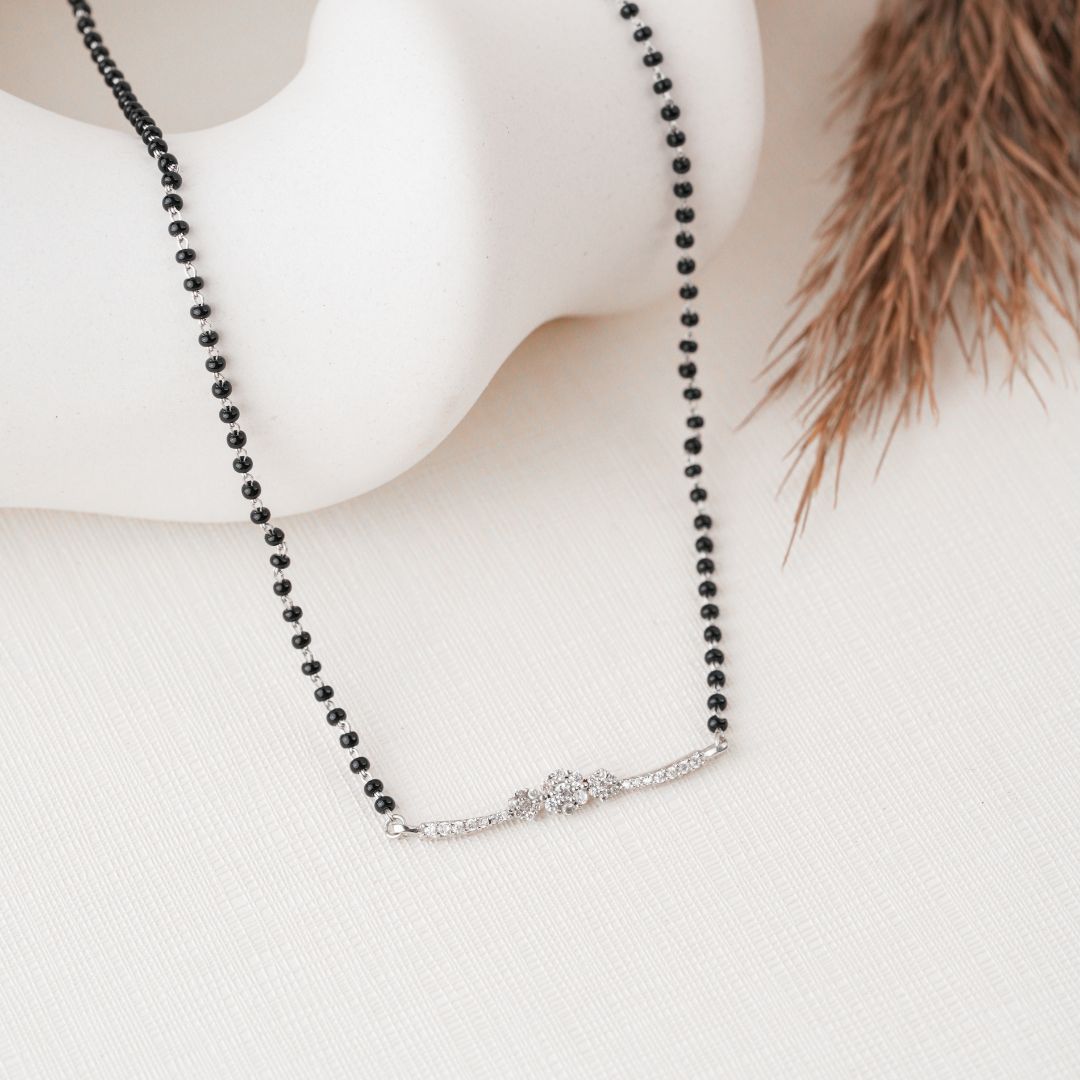 elegant lightweight 925 sterling silver mangalsutra India