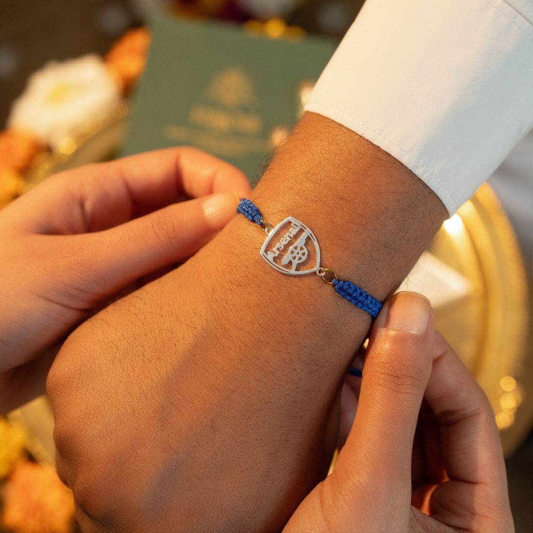 Arsenal FC Silver Rakhi
