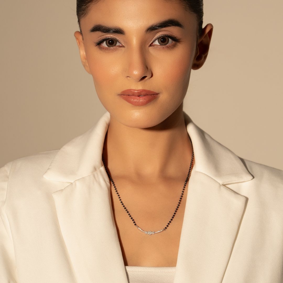 Anvaya Spark Silver Mangalsutra