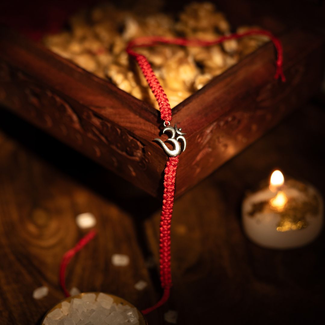 Omkar Silver Rakhi