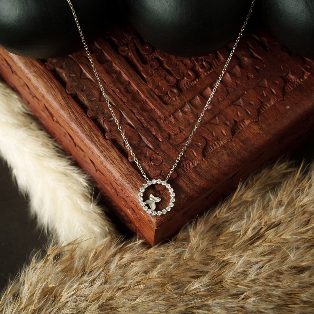 Celestia Wing Pendant With Chain