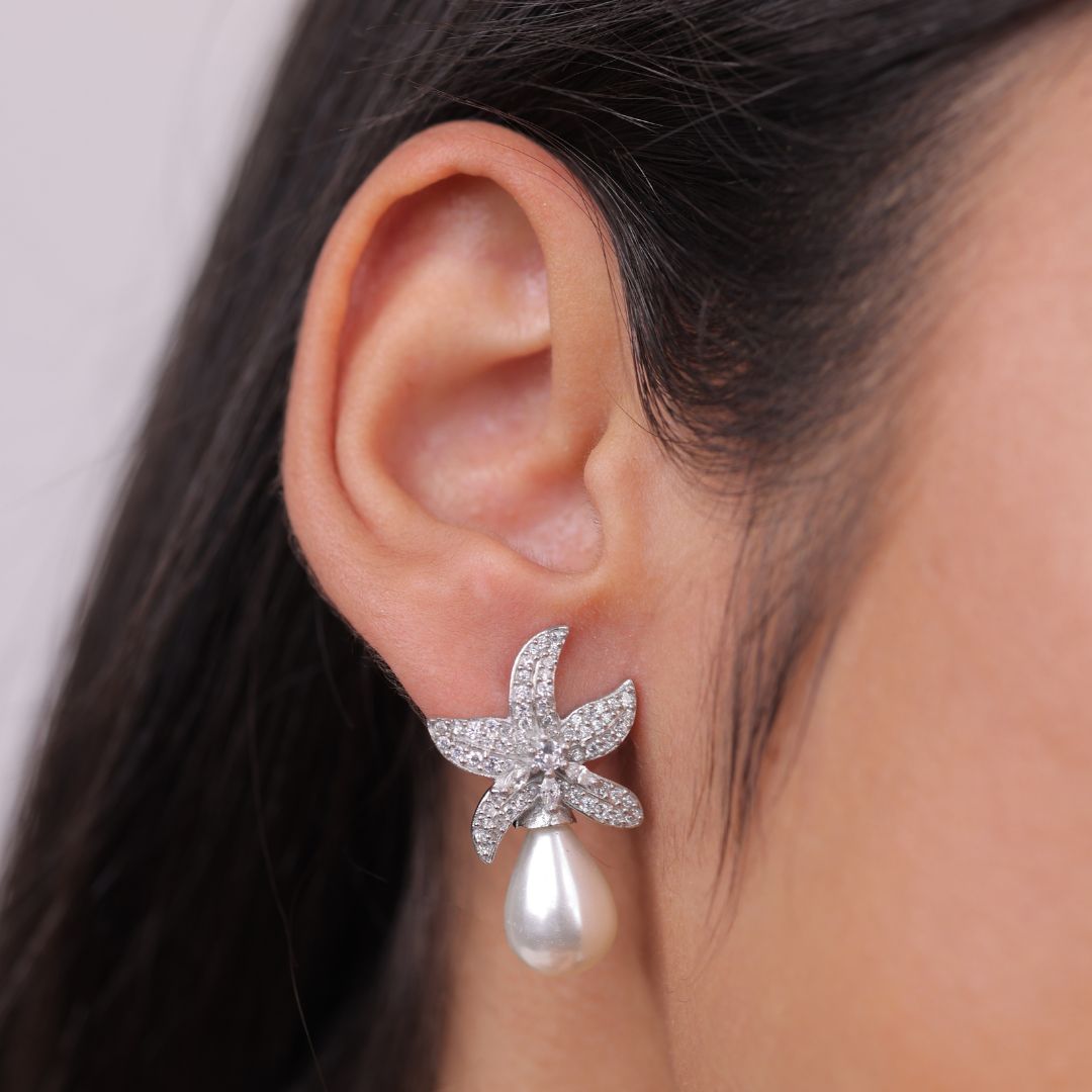 925 silver stud earrings for women India