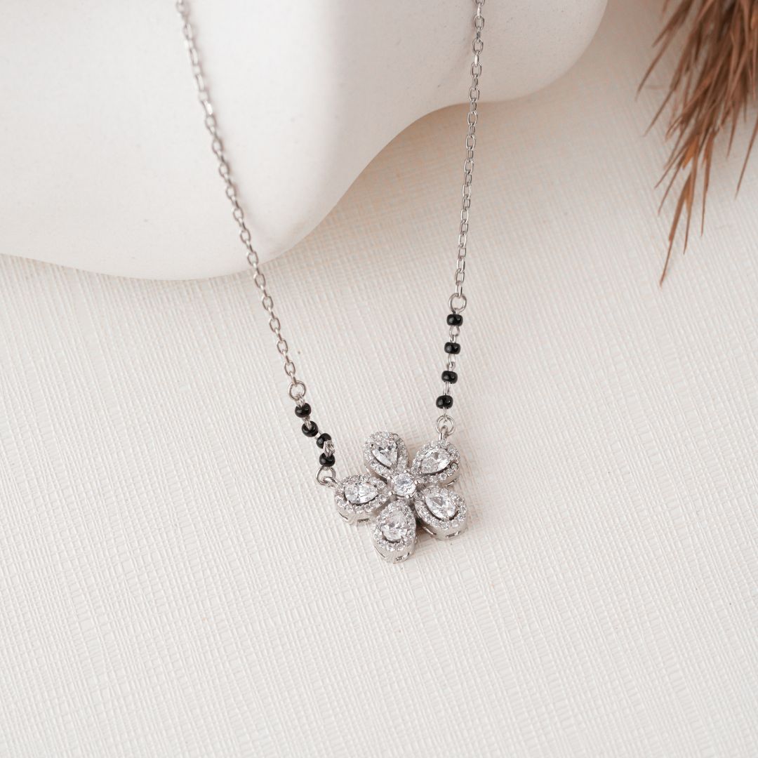 handcrafted 925 silver pendant mangalsutra online India