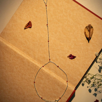 Red Bead Silver Hathphool