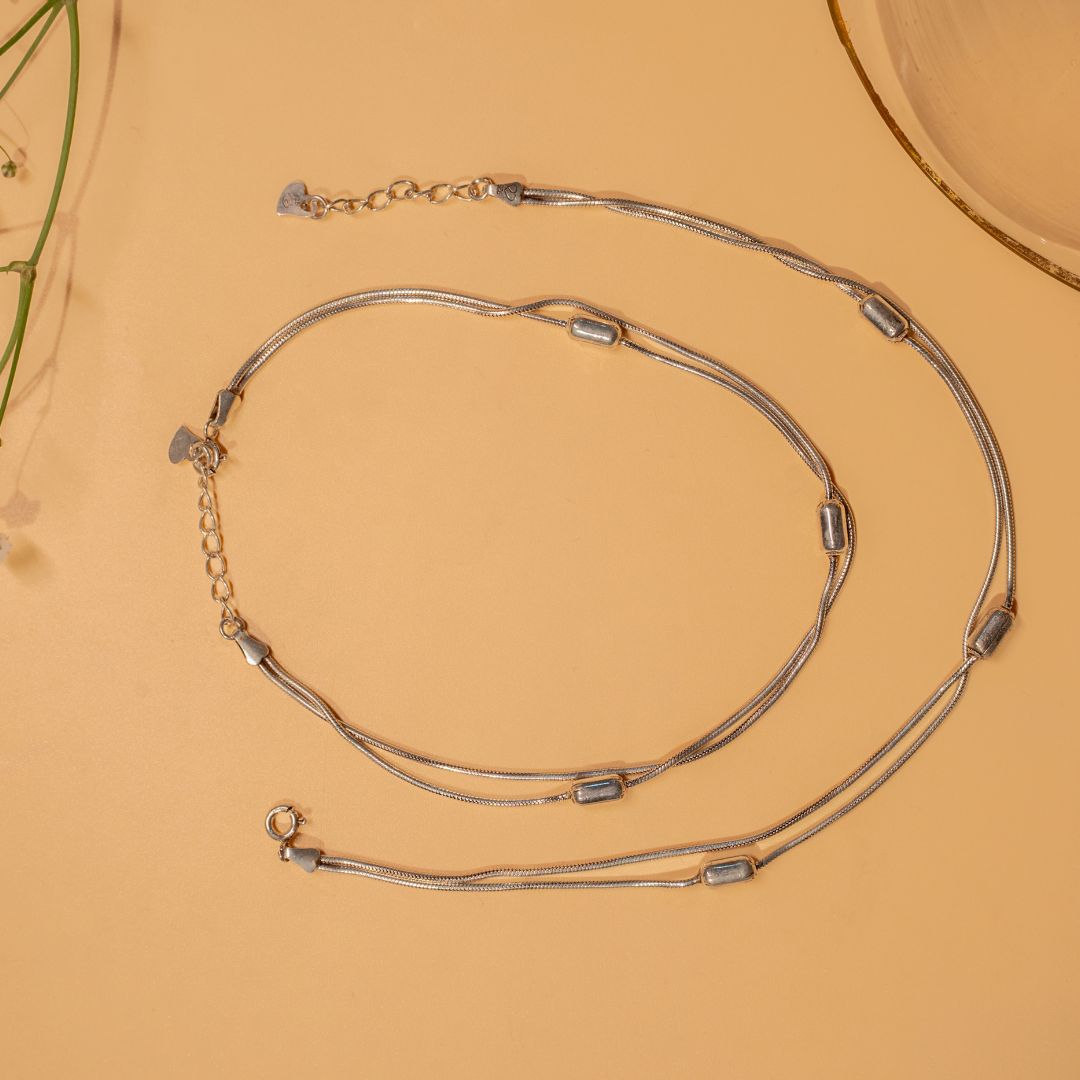 925 silver anklets for women India online