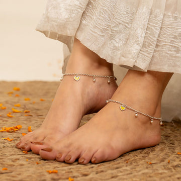 925 silver anklets for women India online