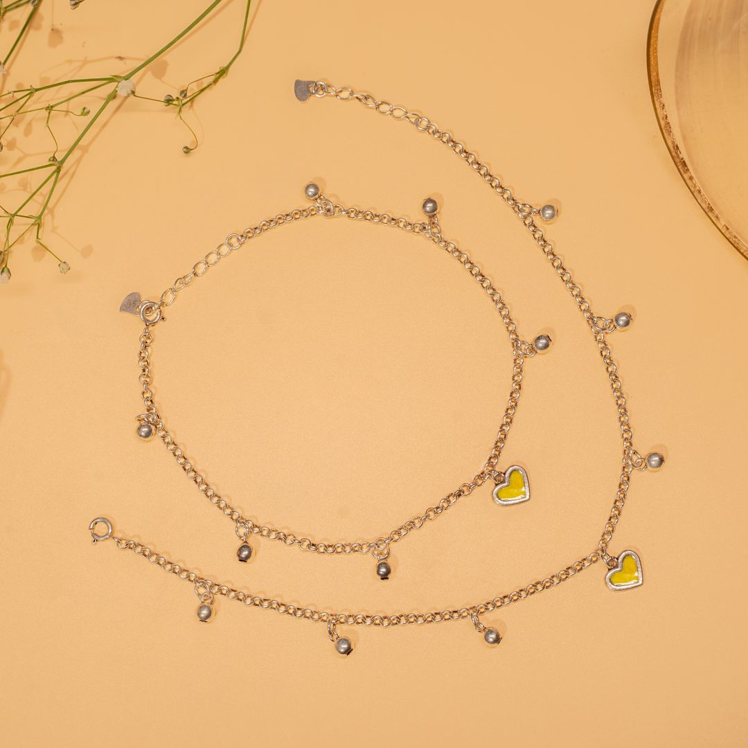 925 silver anklets for women India online