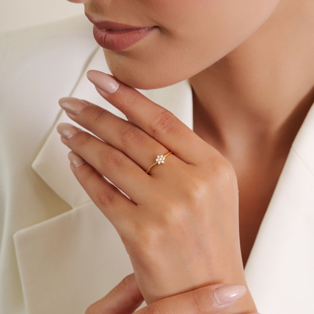 Floria Spark Gold Ring