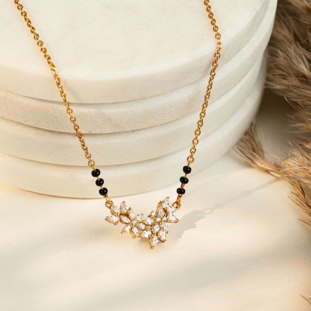 Aviora Blossom Gold Mangalsutra