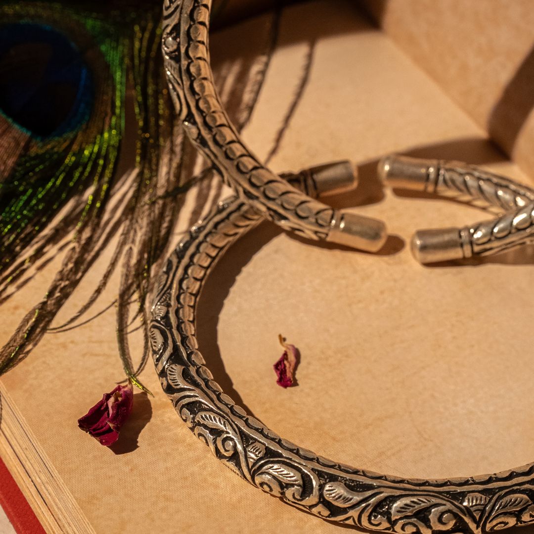 Rajasthani Banjara 925 silver ethnic anklets India