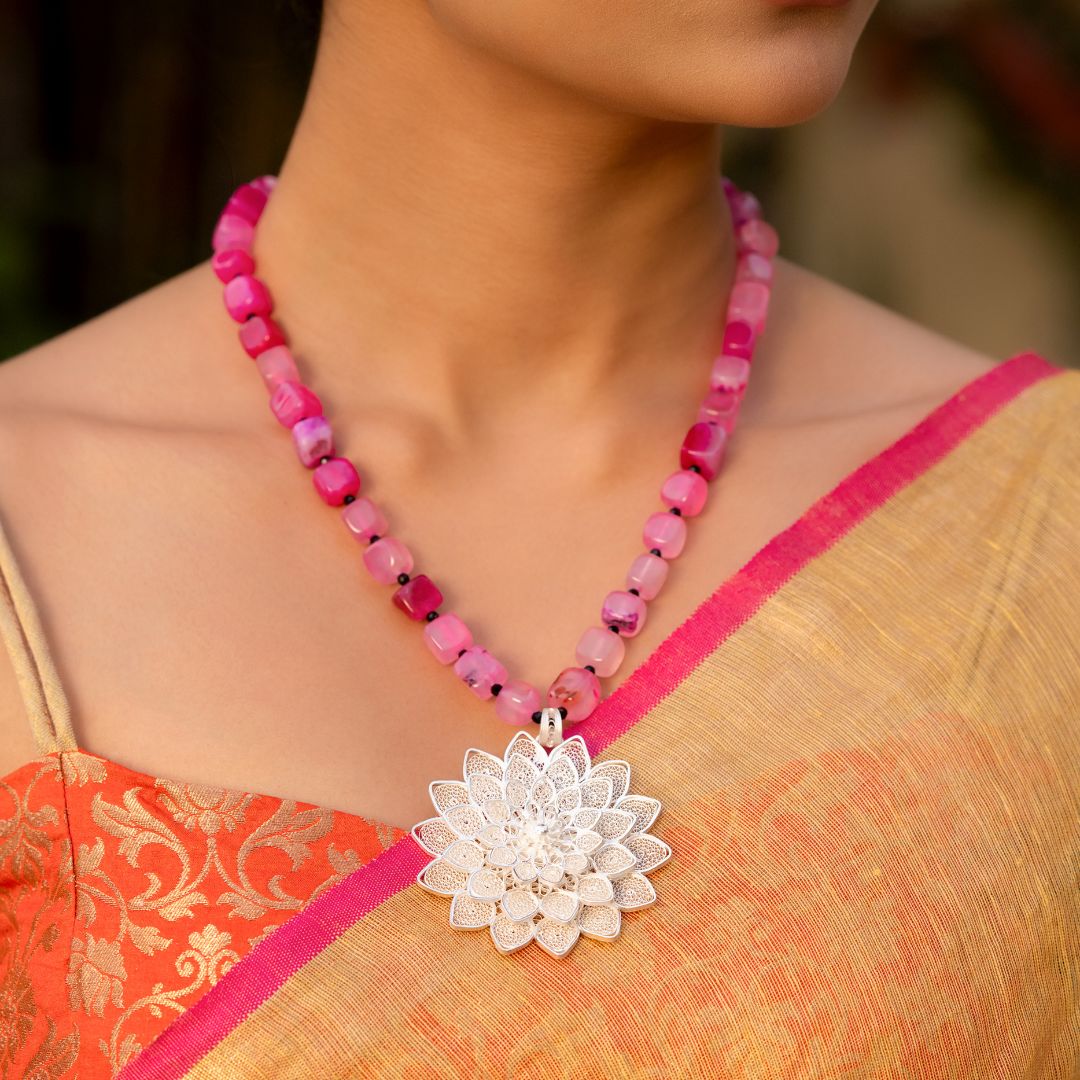 Tarakashi 925 sterling silver necklace women online India