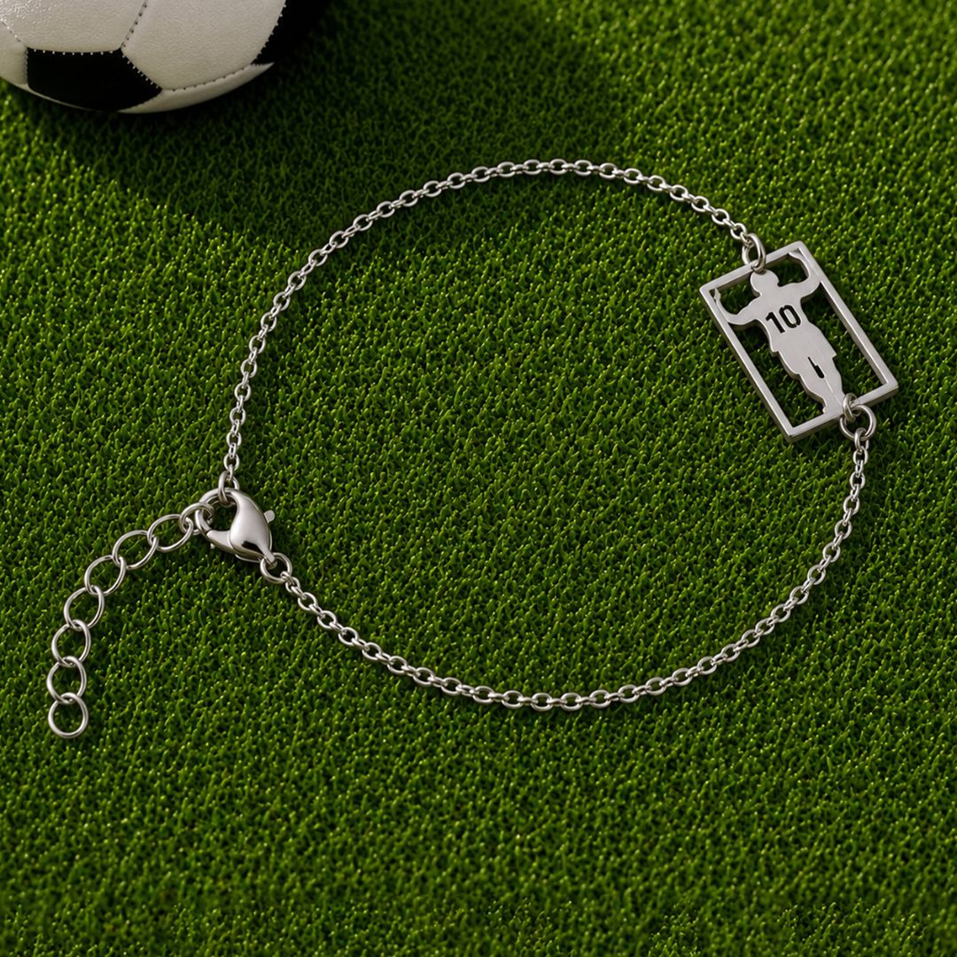 Messi 10 Silver Bracelet
