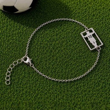 Messi 10 Silver Bracelet