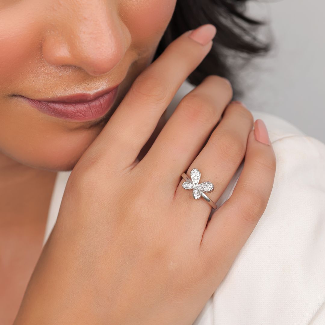 hallmarked 925 sterling silver ring India women
