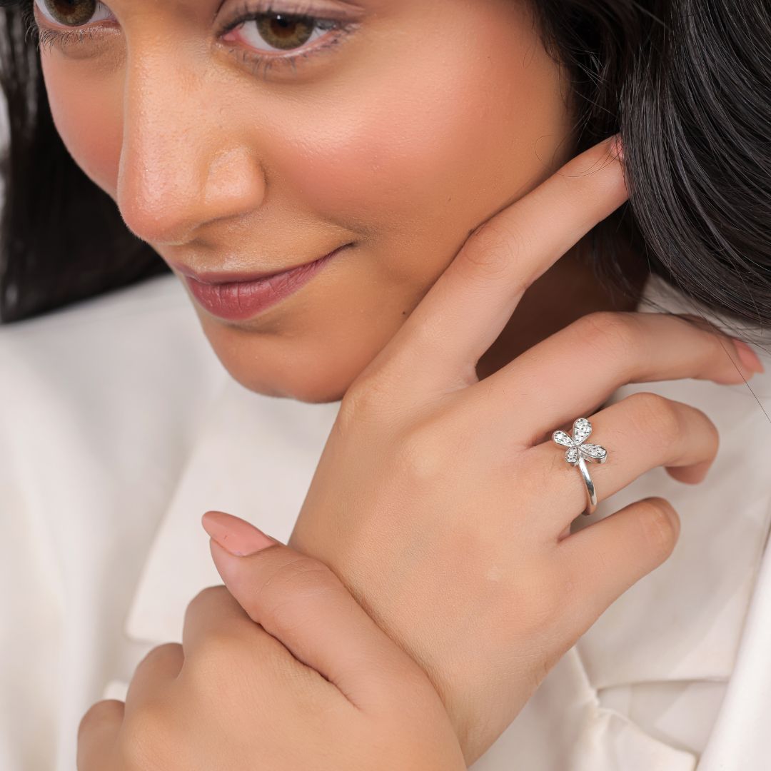 hallmarked 925 sterling silver ring India women