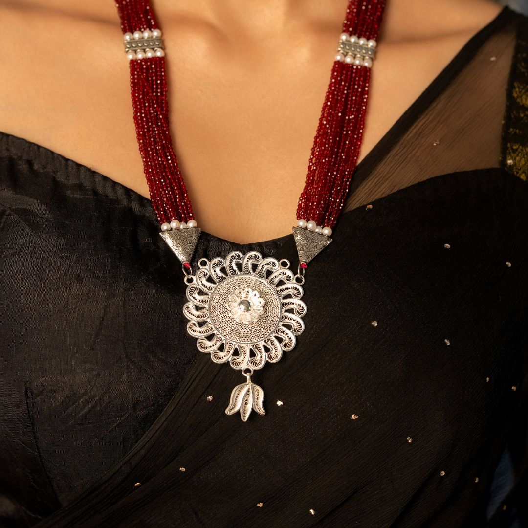 buy Tarakashi 925 silver necklace online India