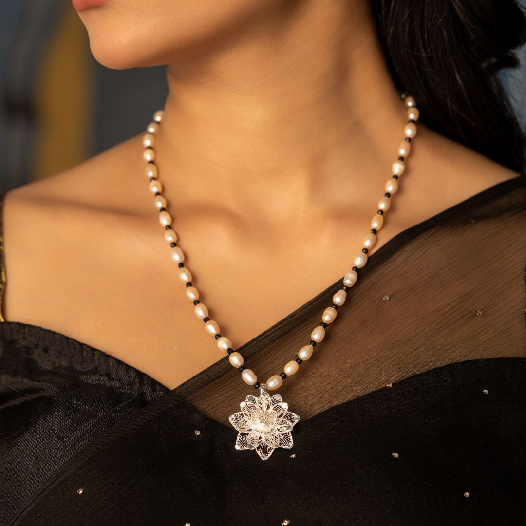 authentic Odisha Tarakashi 925 silver necklace women