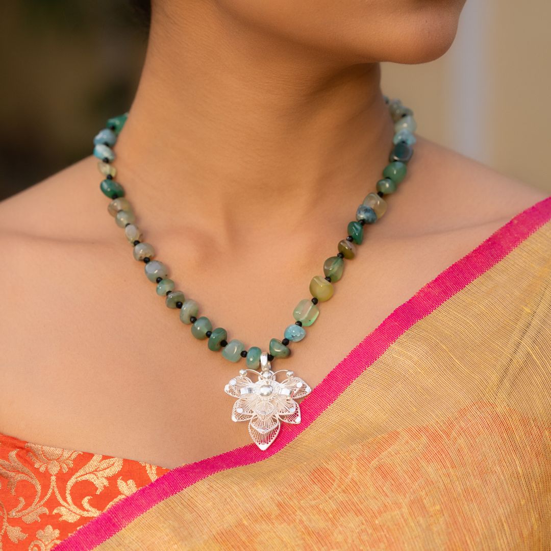 buy Tarakashi 925 silver necklace online India