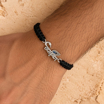 Radha Krishna Silver Bracelet