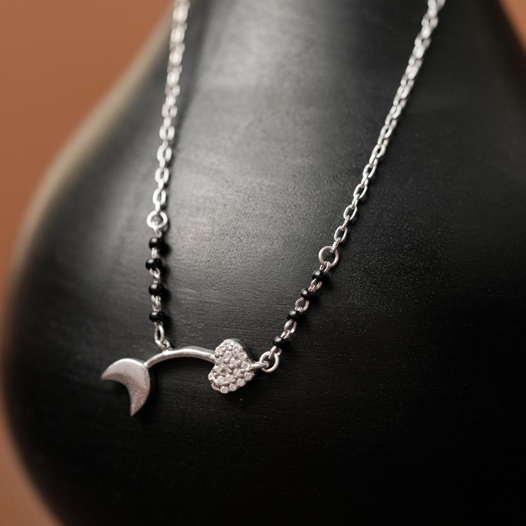 daily wear 925 silver pendant mangalsutra women India