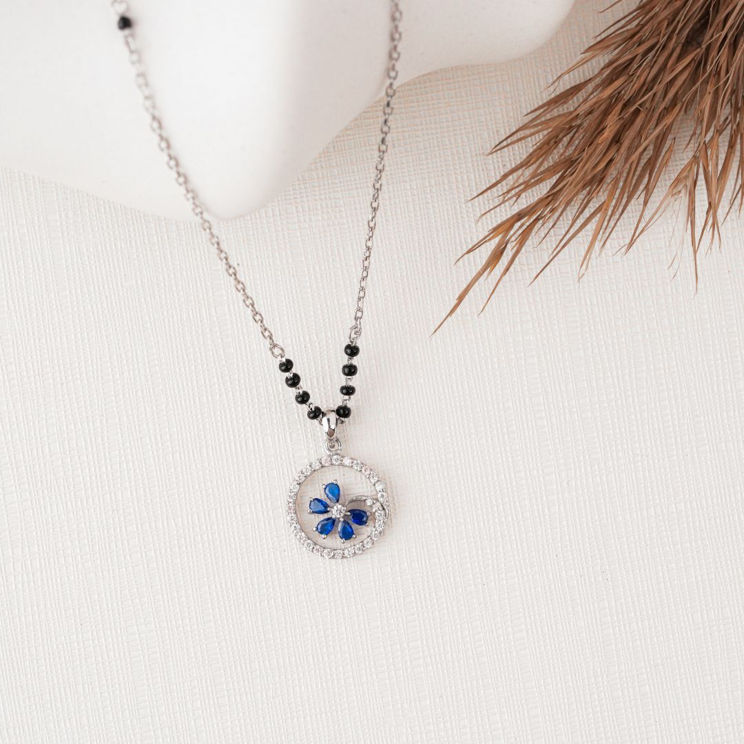 925 sterling silver minimal pendant mangalsutra women India