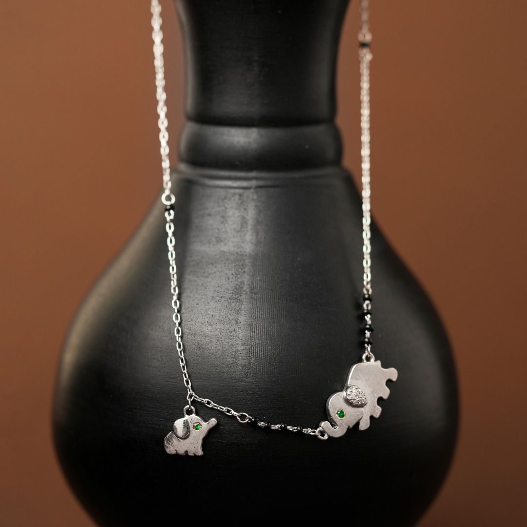 elegant lightweight 925 sterling silver mangalsutra India