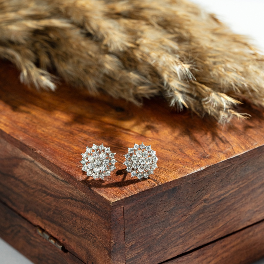 Seraphine Crystal Bloom Studs