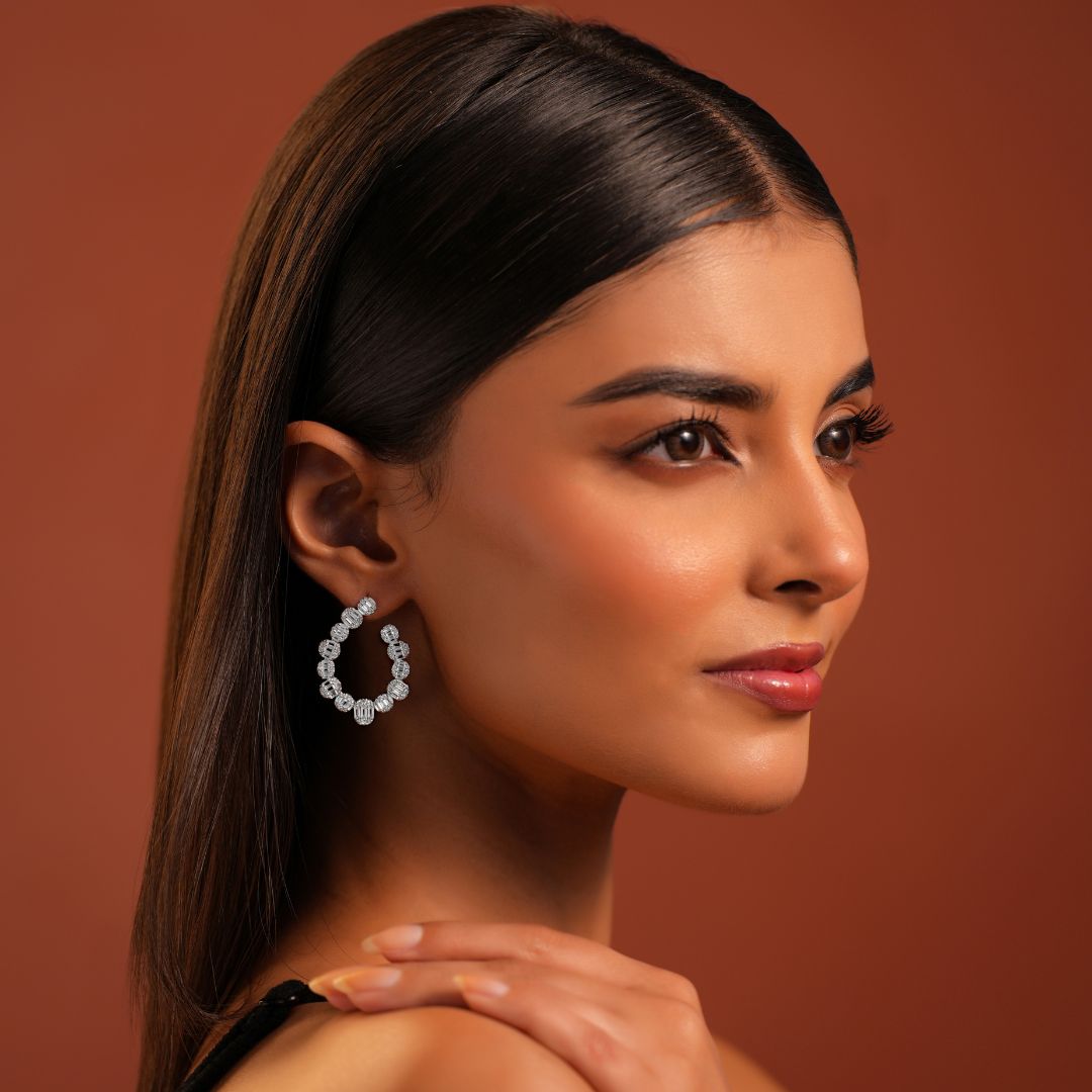 Velora Textured Arc Studs
