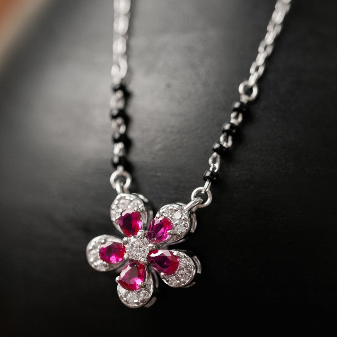 925 sterling silver minimal pendant mangalsutra women India