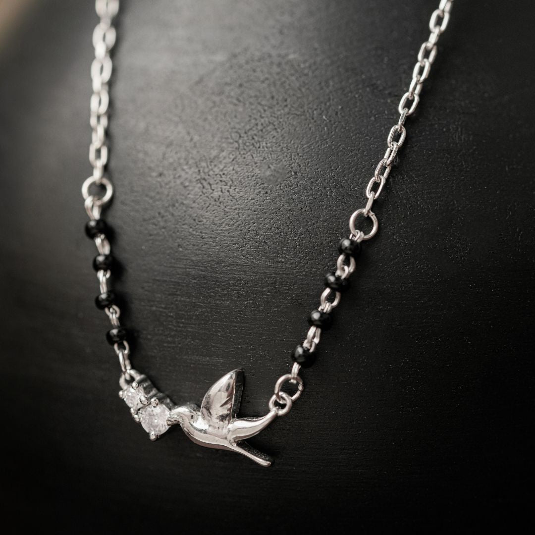 lightweight 925 silver mangalsutra pendant daily wear India
