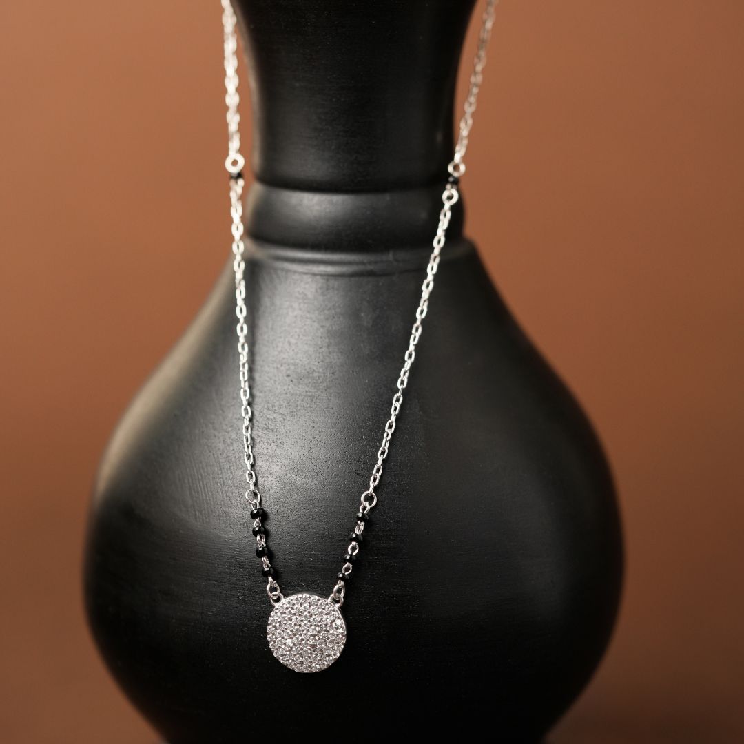 modern 925 sterling silver pendant mangalsutra for women online India