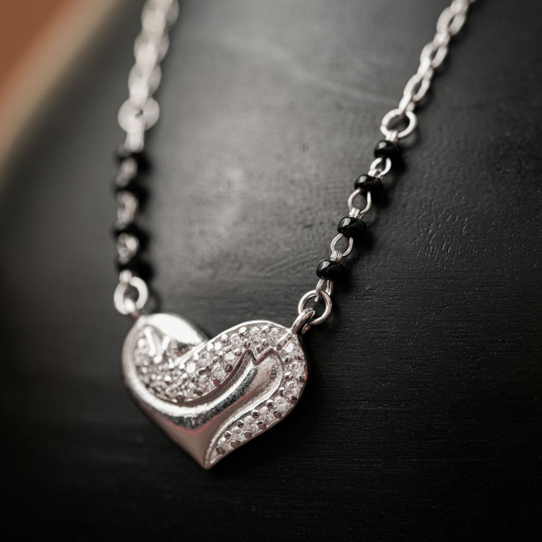 daily wear 925 silver pendant mangalsutra women India