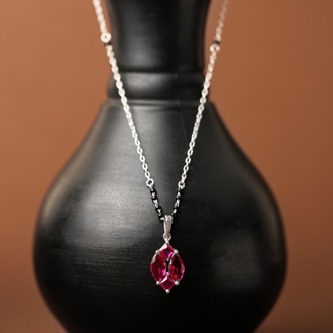 contemporary 925 sterling silver mangalsutra for women India