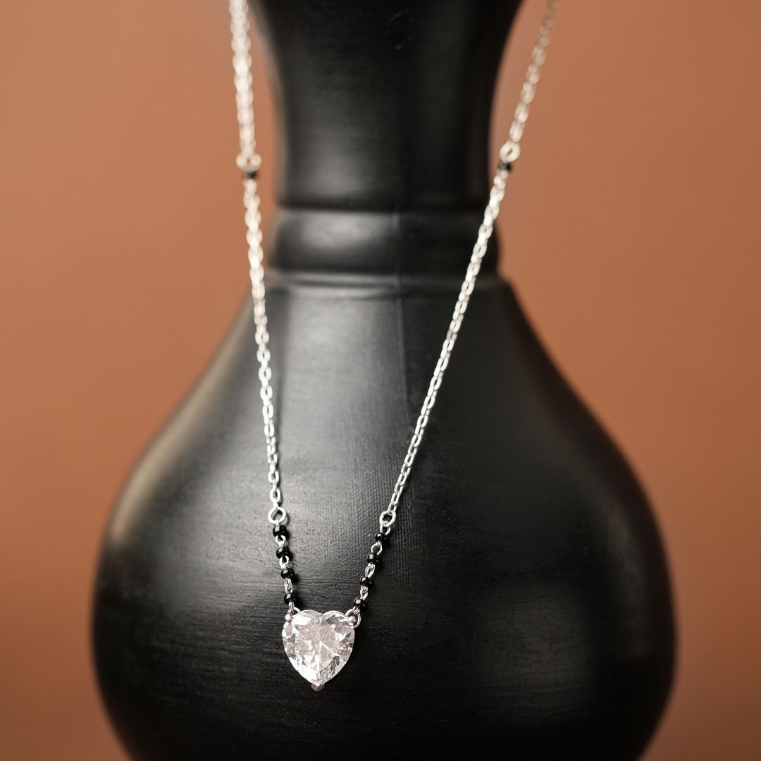 elegant lightweight 925 sterling silver mangalsutra India
